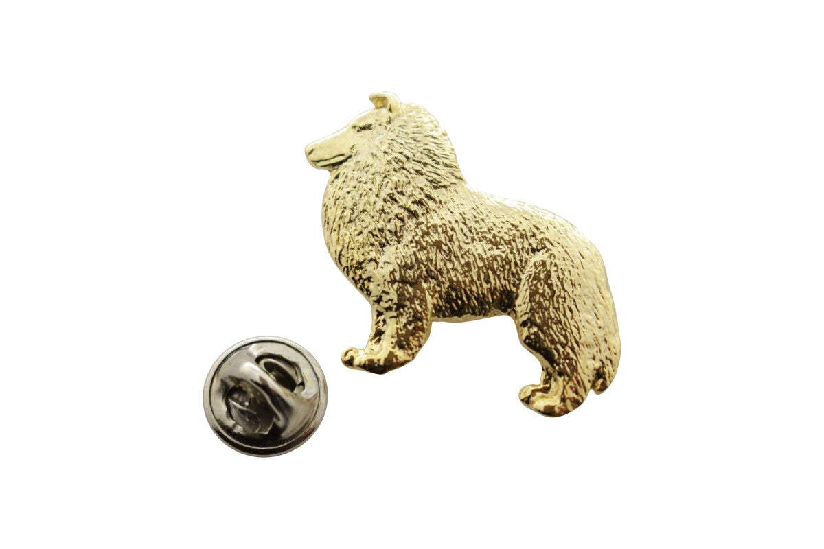 Sheltie Pin ~ 24K Gold ~ Lapel Pin ~ 24K Gold Lapel Pin ~ Sarah's Treats & Treasures